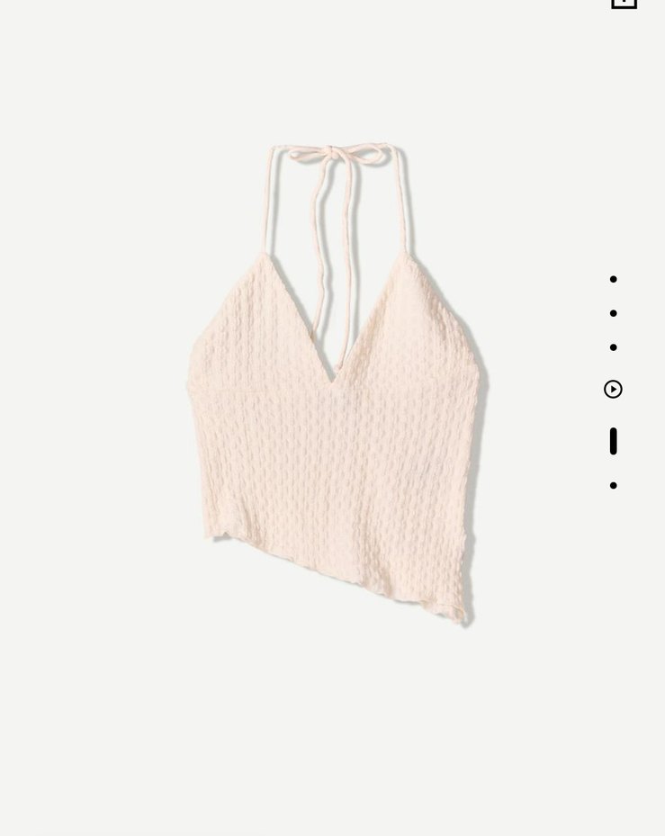 Bershka Boyundan Bağlamalı Üst - Görsel 2