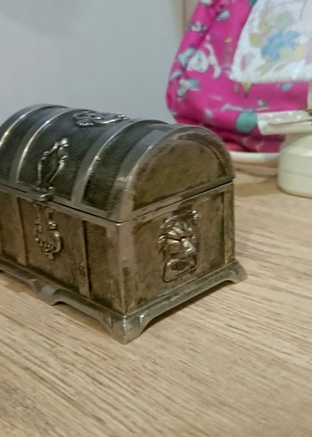 Alman gümüşü mini sandık - Görsel 4