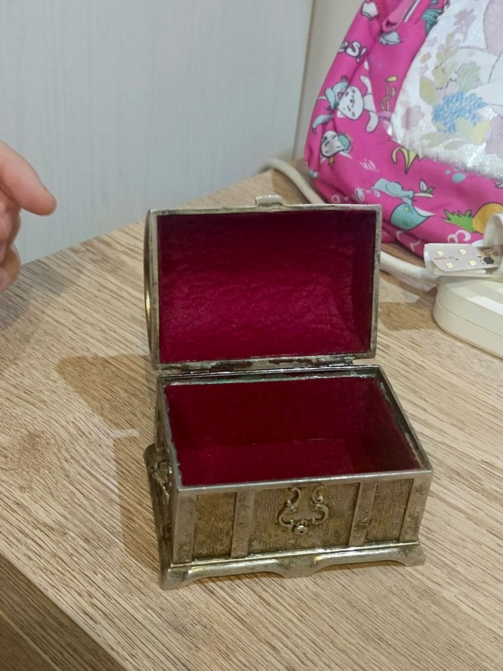 Alman gümüşü mini sandık - Görsel 3