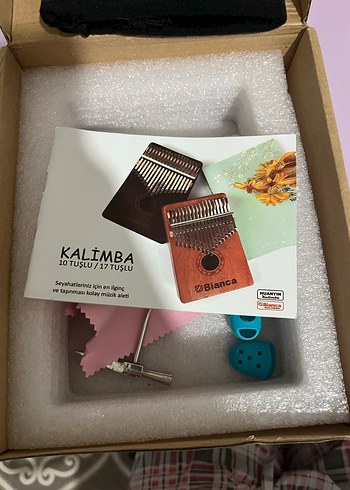 Bej Ahşap Kalimba - Görsel 3