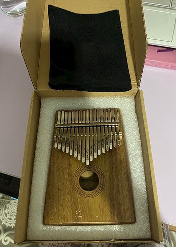 Bej Ahşap Kalimba - Görsel 2