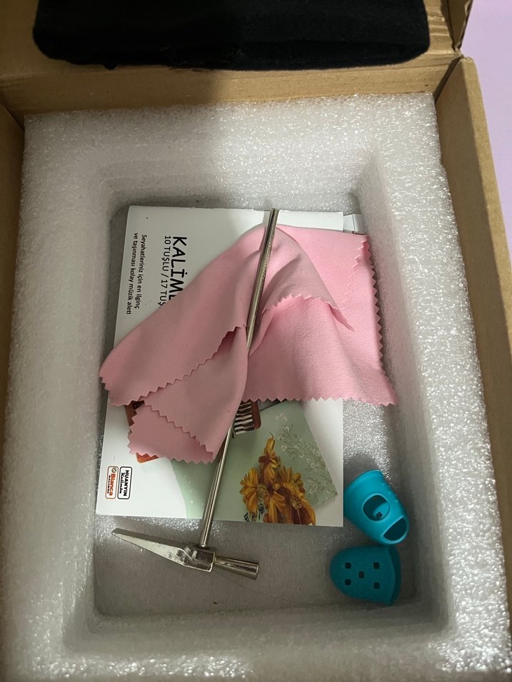 Bej Ahşap Kalimba - Görsel 4