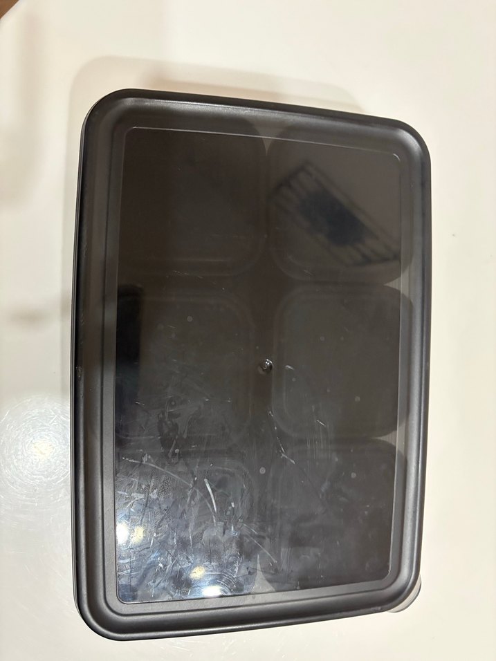 Siyah 6 Bölmeli Saklama Kabı Seti Kahvaltı seti - Görsel 2