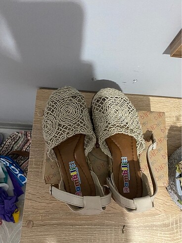 29 Beden camel Renk Sandalet espdril