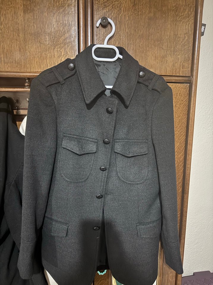 Erkek Siyah Kaşe Kaban S Beden - Görsel 2