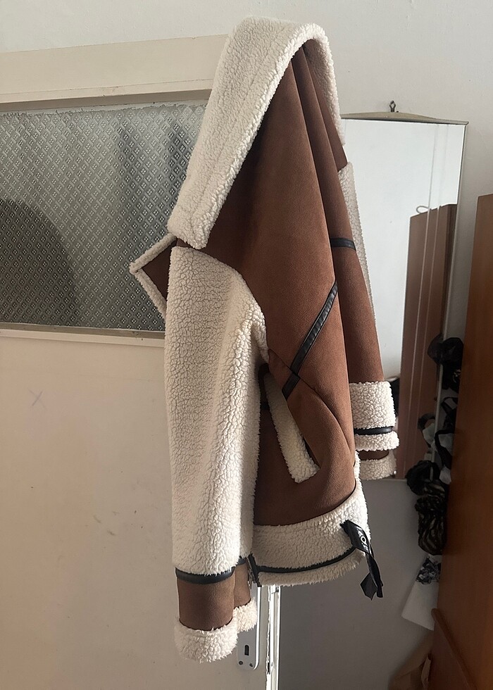 YÜN CEKET KABAN SUNİ DERİ - Görsel 2