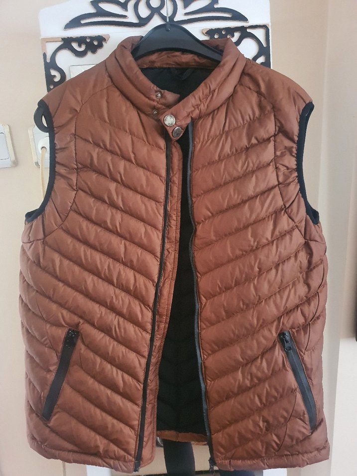 Altınyıldız kahverengi erkek yelek - Görsel 4