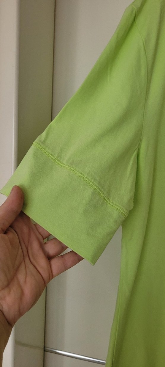 Yeşil Yarım Kollu Kadın Tişört - Görsel 2