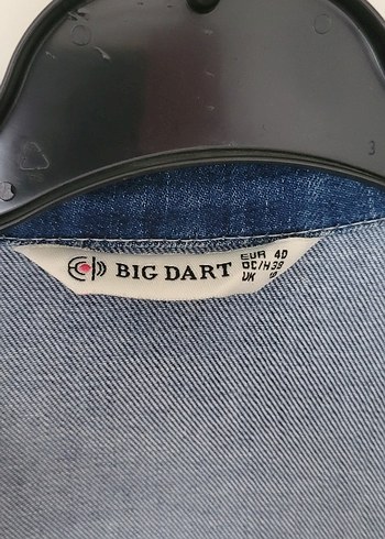 Düğmeli Uzun Mavi Kadın Kot Ceket - Görsel 3