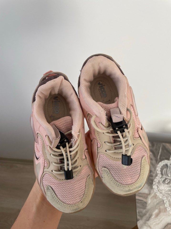 Vicco Pembe Bağcıklı Kız Çocuk Spor Ayakkabı - Görsel 2