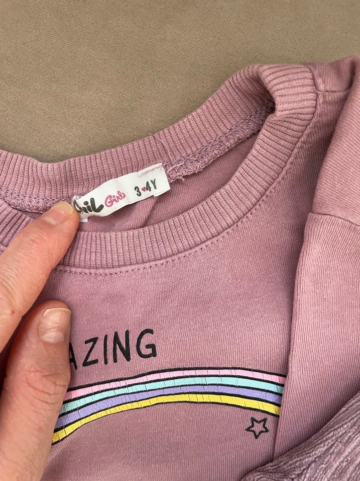 Uzun Kollu Pembe Bebek Kız Takımı - Görsel 2