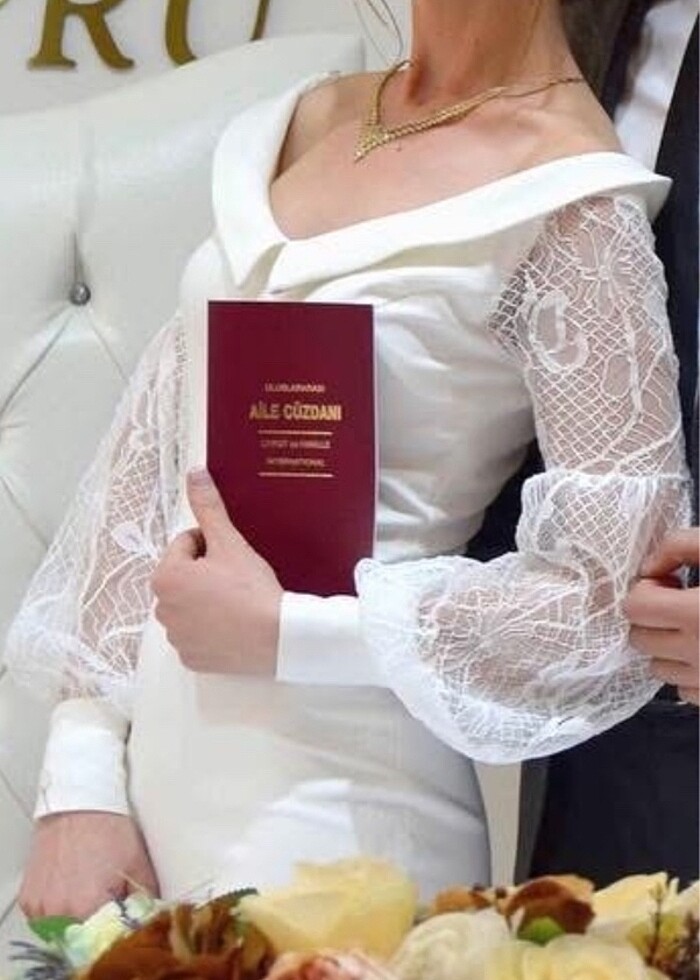 Beyaz nikah elbisesi - Görsel 2