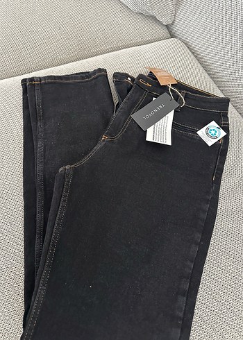 Trendyol & Milla Kadın Siyah Baskılı Regular Fit Denim Pantolon