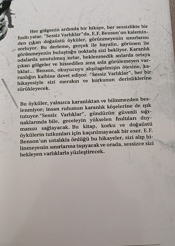  Sessiz Varlıklar - E.F. Benson