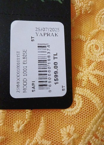 diğer Beden sarı Renk Sarı V Yaka Bohem Uzun Keten Elbise