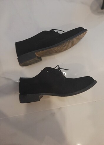 Zara bambi Flo Siyah loafer oxford kadın ayakkabı 