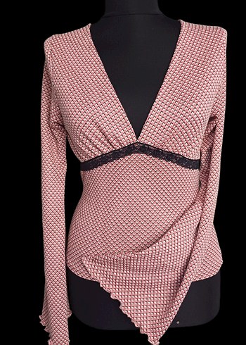 Retro triko bluz - Görsel 2