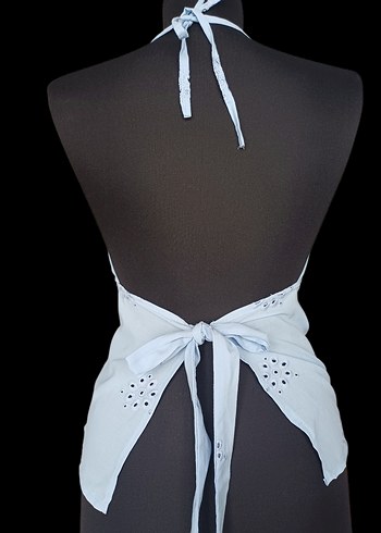 Sırttan bağlamalı bluz - Görsel 2