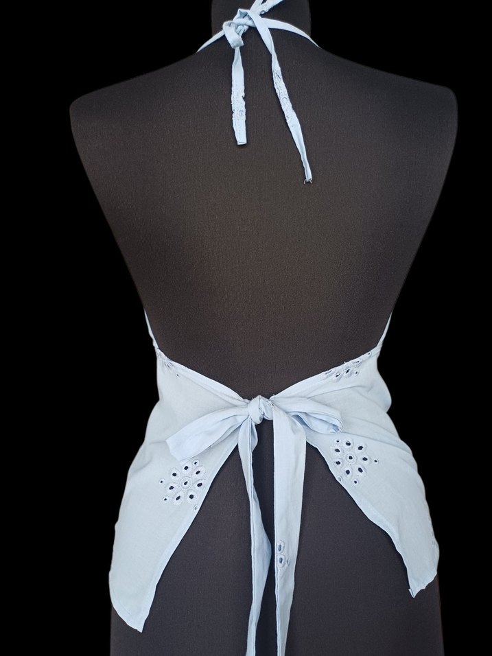 Sırttan bağlamalı bluz - Görsel 2