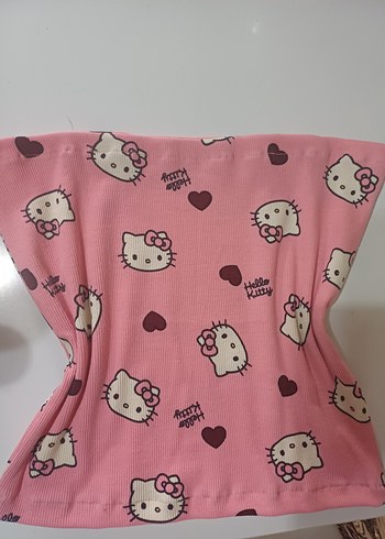 H&M Hello kitty straplez crop