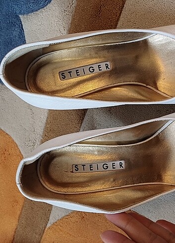 37 Beden beyaz Renk Walter steiger kalın topuklu ayakkabı