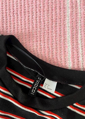 H&M Çizgili elbise