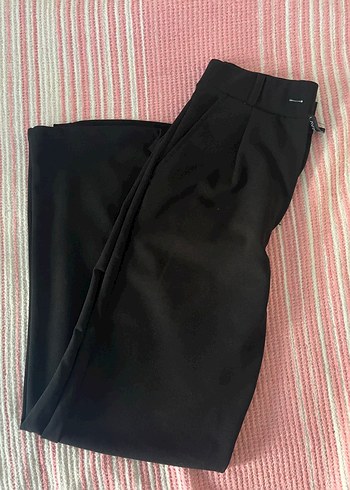 xs Beden Siyah Midi Kumaş Kadın Pantolon