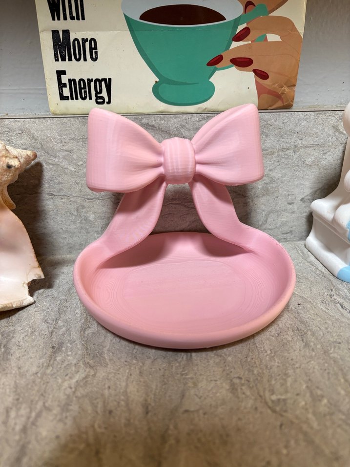 Fiyonklu Beyaz Dekoratif takı standı - Görsel 3