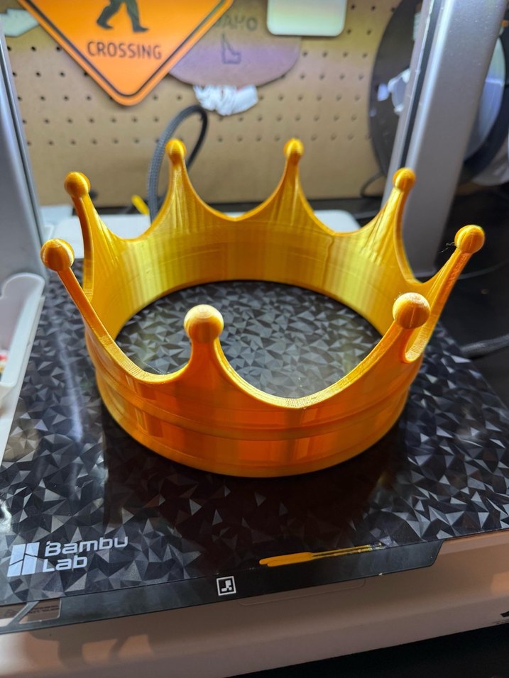 Parlak Altın Renkli kral Tacı - Görsel 2