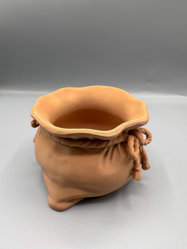 Bej Düğüm Detaylı Seramik Vazo - Görsel 4