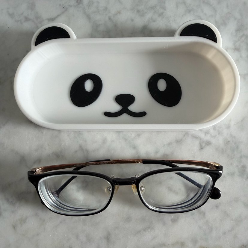 Beyaz Panda Temalı gözlük kutusu - Görsel 4