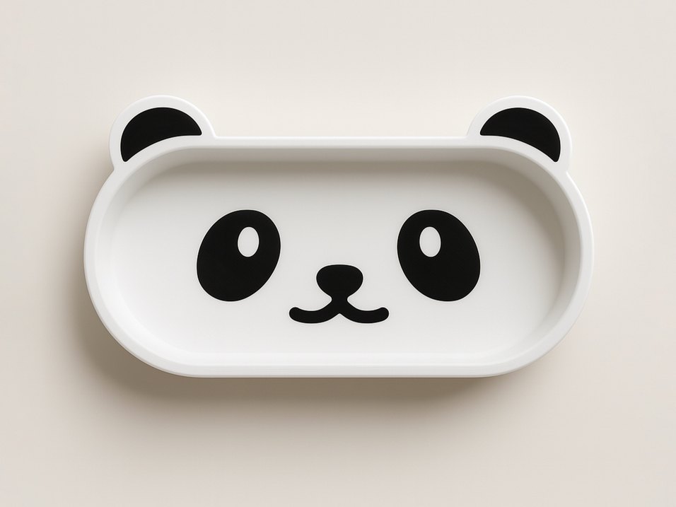 Beyaz Panda Temalı gözlük kutusu - Görsel 2