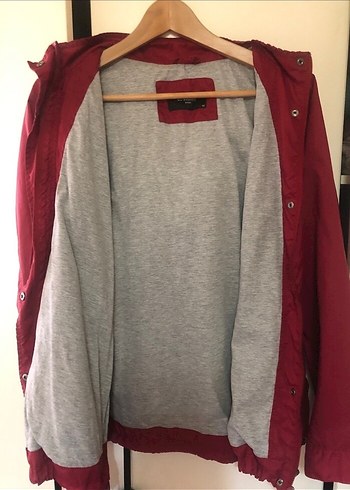 Bordo Yağmurluk - Görsel 4