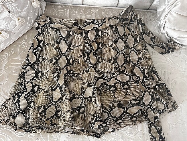 Zara Zebra desen şort etek