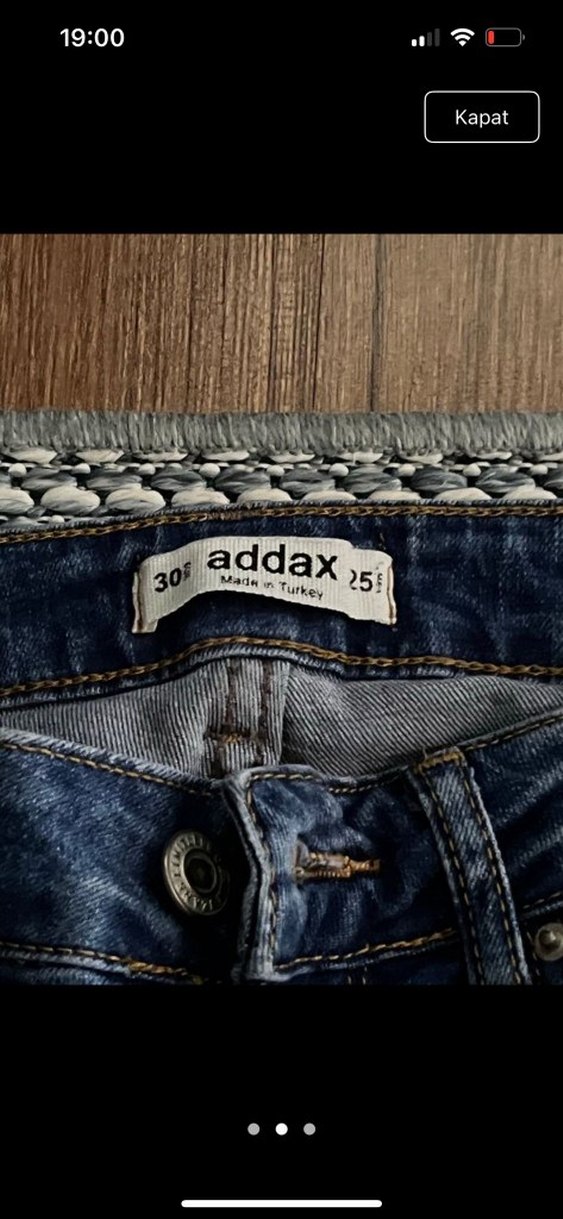 Gri Kadın Denim Bol Kesim Pantolon - Görsel 2