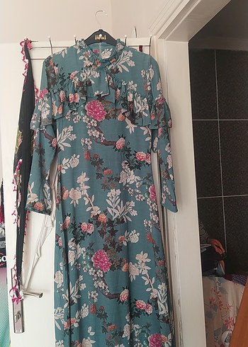 Bohem Desenli Uzun Elbise - Görsel 6