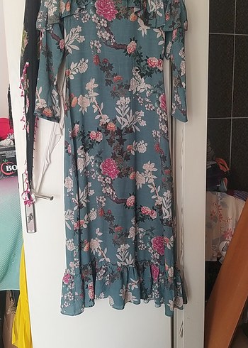 Bohem Desenli Uzun Elbise - Görsel 5