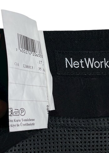 NETWORK KONTRAST DERİ PANELLİ YÜN ELBİSE - Görsel 14