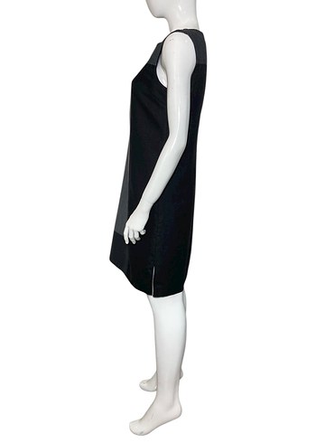 NETWORK KONTRAST DERİ PANELLİ YÜN ELBİSE - Görsel 6