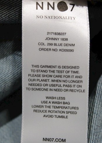 NN07 NO NATIONALITY PREMIUM MAVİ DENIM ERKEK PANTOLON - Görsel 9