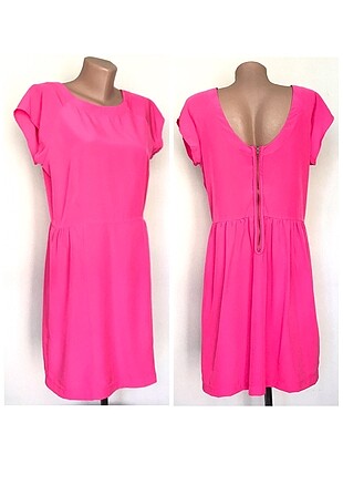40 Beden MANGO PEMBE ELBİSE