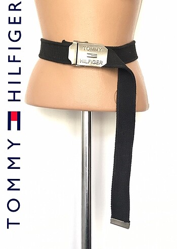 TOMMY HILFIGER METAL LOGOLU SİYAH KEMER