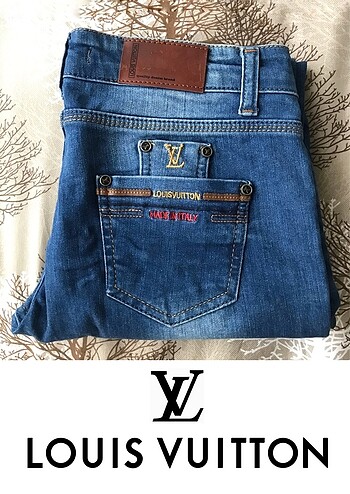 LOUIS VUITTON PARIS MAVİ DENIM PANTOLON