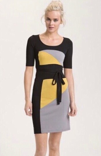 s Beden BCBG MAX AZRIA S BEDEN COLORBLOCK ELBİSE