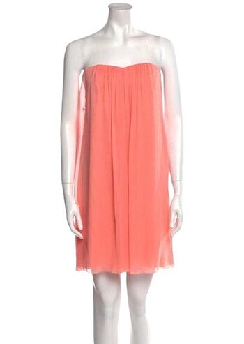 m Beden turuncu Renk ALICE+OLIVIA JAZZ CENTER STRAPLEZ ELBİSE