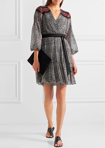 DIANE VON FURSTENBERG BIANKA İPEK WRAP ELBİSE