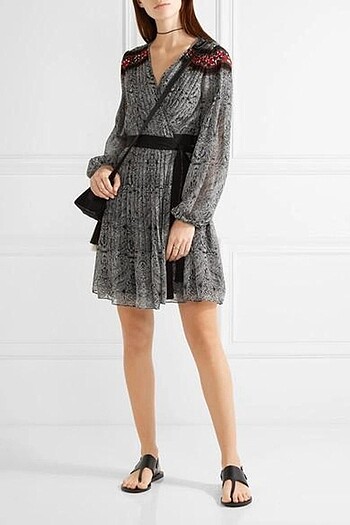 Diane Von Furstenberg DIANE VON FURSTENBERG BIANKA İPEK WRAP ELBİSE