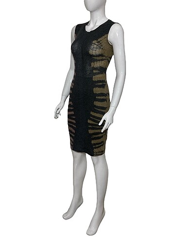 RAQUEL ALLEGRA ŞEFFAF PAMUK KARIŞIMLI KOKTEYL ELBİSESİ - Görsel 10