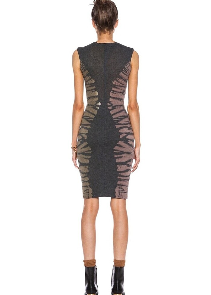 RAQUEL ALLEGRA ŞEFFAF PAMUK KARIŞIMLI KOKTEYL ELBİSESİ - Görsel 5