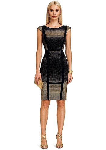 KAREN MILLEN GRAFİK KALEM ELBİSE